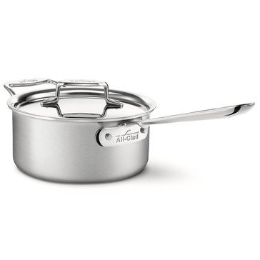 All Clad D5 Stainless Brushed 5-ply Bonded Sauce Pan with lid