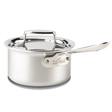 All Clad D5 Stainless Brushed 5-ply Bonded Sauce Pan with lid