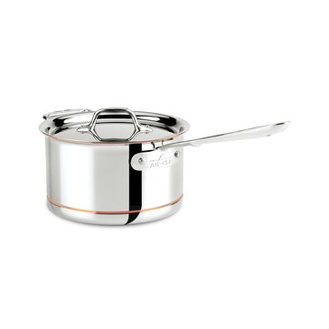 All Clad Copper Core 5-ply Bonded Sauce Pan with Lid