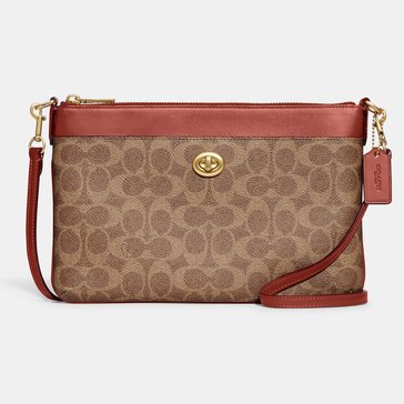 Coach Coated Canvas Signature Polly Crossbody