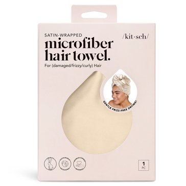 Kitsch Satin-Wrapped Hair Towel