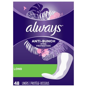 Always Xtra Protection Long Unscented Daily Liners