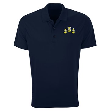 Vantage Men's USN Chief 3 Anchors Omega Polo