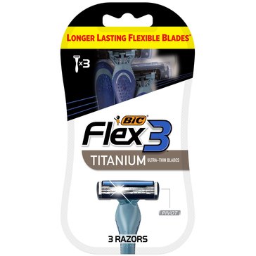 Bic Flex 3 Titanium Disposable Razors