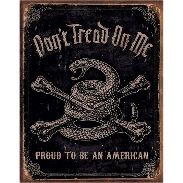 Don't Tread On Me Proud American Tin Sign