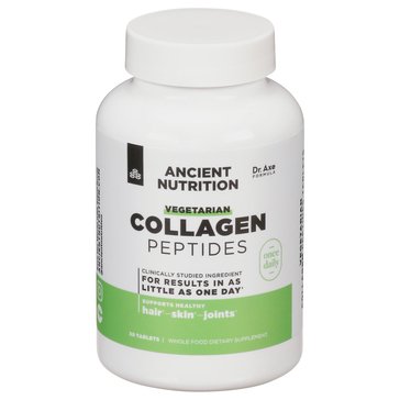 Ancient Nutrition Vegetarian Collagen Peptide Tablets 30-count
