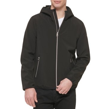 Guess Men's Soft Shell Hooded Lightweight Jacket