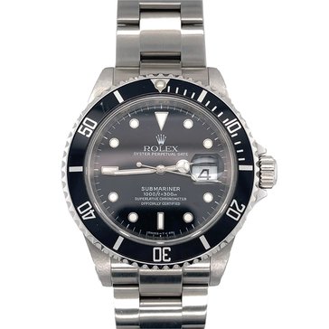 Pre-Owned Rolex Mens Submariner Date Stainless Steel Oyster Band Watch