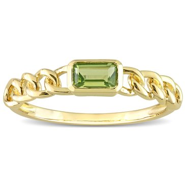 Sofia B. 1/3 cttw Octagon Peridot Link Ring