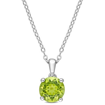 Sofia B. 1 1/2 cttw Peridot Solitaire Pendant