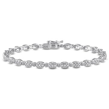 Sofia B. 1/2 cttw Diamond Tennis Sterling Silver Bracelet