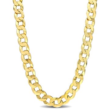 Sofia B. 18K Yellow Gold Plated Sterling Silver Flat Curb Chain Necklace
