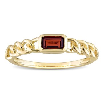 Sofia B. 1/3 cttw Octagon Garnet Link Ring