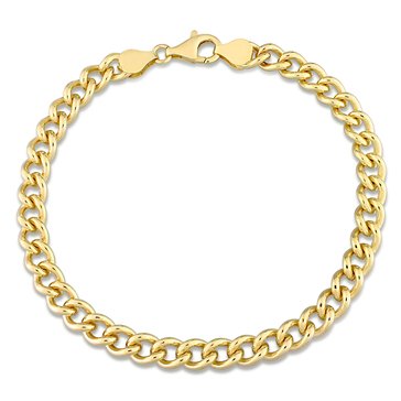 Sofia B. 18K Yellow Gold-Plated Sterling Silver Curb Link Chain Anklet