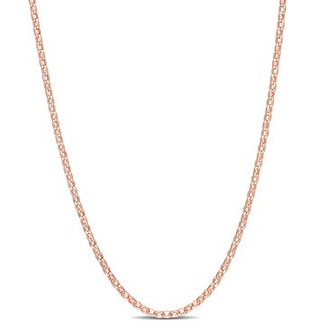 Sofia B. 18K Rose Gold Plated Sterling Silver Rolo Chain Necklace