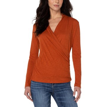 Liverpool Women's Wrap Front Knit Top