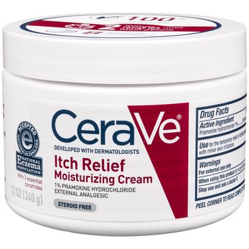 CeraVe Itch Relief Moisturizing Cream for Dry and Itchy Skin