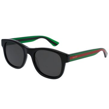 Gucci GG0003SN Men's Rectangular GG Web Polarized Sunglasses