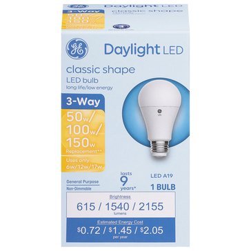 GE 50/150 LED Low Cost Daylight Light Bulb