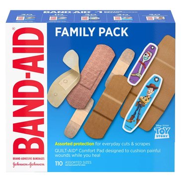 Band Aid Family Pack Adhesive Bandages