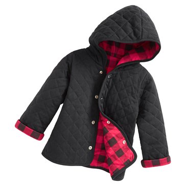 Wanderling Baby Boy Plaid Quilted Jacket