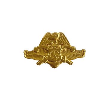 NAVY SECURITY FORCE OFFICER Miniature Size Satin Gold