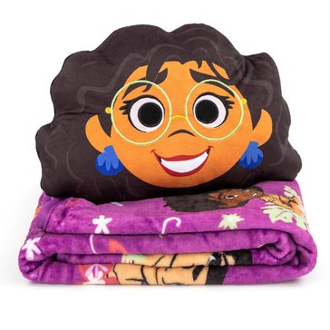 Jay Franco Disney Encanto Nogginz Travel Blanket and Pillow 2-Piece Set