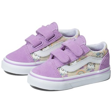 Vans Toddler Girls' Old Skool V Mythical Glow Sheer Lilac Sneaker