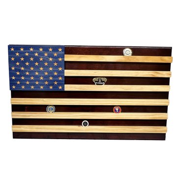 Custom Coin Holders The Patriot Flag Coin Wall Mount (Large)