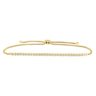 Because By Navy Star 1/3 cttw Diamond Bolo Bracelet