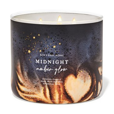 Bath & Body Works Midnight Amber Glow 3-Wick Candle