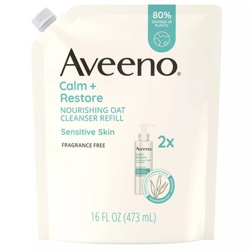 Aveeno Calm and Restore Nourishing Cleanser Refill Pouch