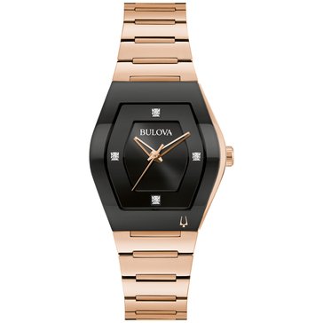 Bulova Women's Gemini Modern Stainless Steel Bracelet Watch