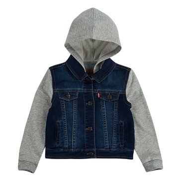 Levi Infant Boys Hooded Trucker Jacket