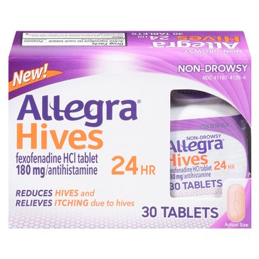 Allegra Adult Hives 24HR Relief Tablets, 180mg