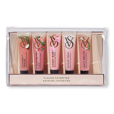 Victoria's Secret Angels Edit Flavored Lip Gloss Tube 5-Piece Coffret