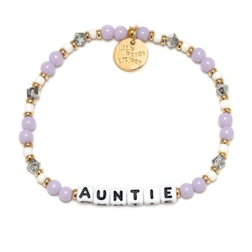 Little Words Project Mom Life-Auntie Beaded Stretch Bracelet