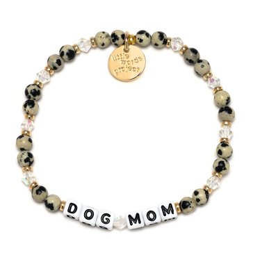 Little Words Project-Mom Life-Dog Mom Beaded Stretch Bracelet