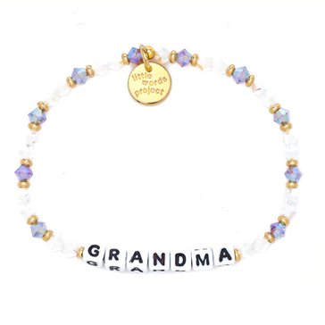 Little Words Project-Mom Life-Grandma Beaded Stretch Bracelet