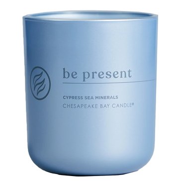 Chesapeake Bay Candle Intentions Collection Be Present Cypress Sea Minerals Candle