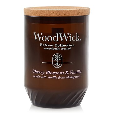 Woodwick Renew Cherry Blossom and Vanilla Large Candle