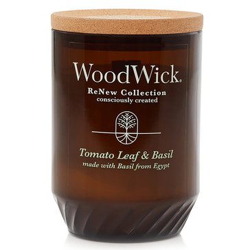 Woodwick Renew Tomato Leaf and Basil Large Candle