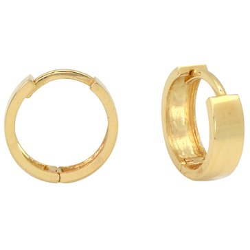 18K Huggie Hoop Earrings