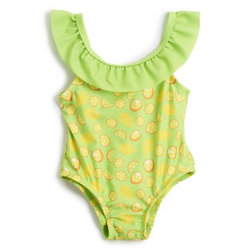 Wanderling Baby Girls' Floral One Piece Swimsuit