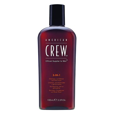 American Crew 3-in-1 Shampoo Travel Size 3.3oz