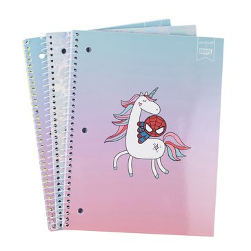 Yoobi Paper Set 1-Subject Notebooks Assorted Printed, 3-Pack