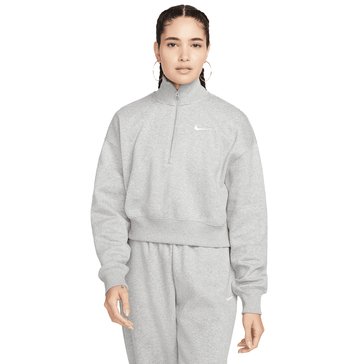 Nike Women's NSW Phoenix Fleece Quarter Zip Crop