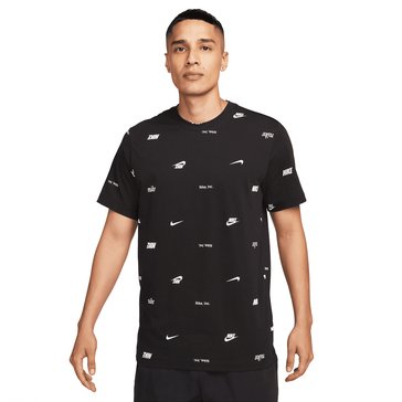 Nike Men's Sportswear Club AOP Short Sleeve Tee