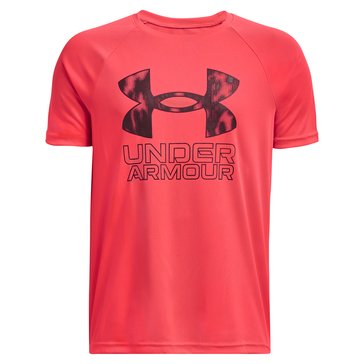 Under Armour Big Boys' Tech Hybrid Print Fill Short Sleeve Tee