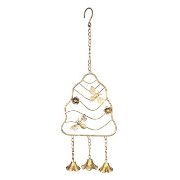 Young's Inc Metal Honey Bee Windchime